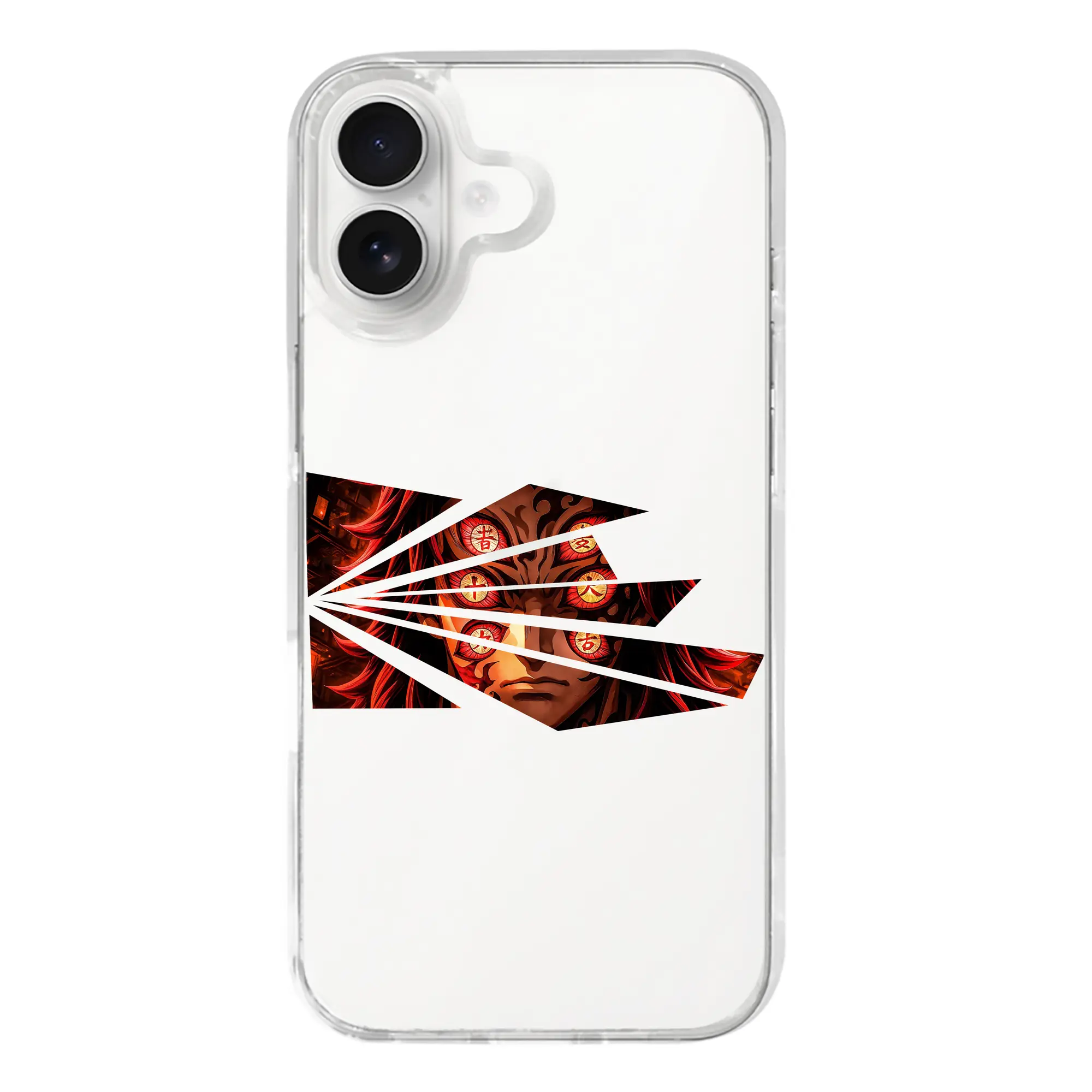 鬼滅の刃 グッズ,黒死牟 - iPhone 17シリーズ 透明スマホケース – 薄型・耐衝撃・精密フィット保護カバー